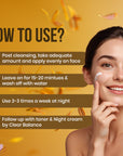 Face Sculpting Mask – instructions to cleanse, apply, and rinse mask for bright, smooth and rejuvenated skin
