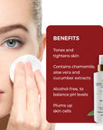 Natural - alcohol-free toner - plumps and tightens skin