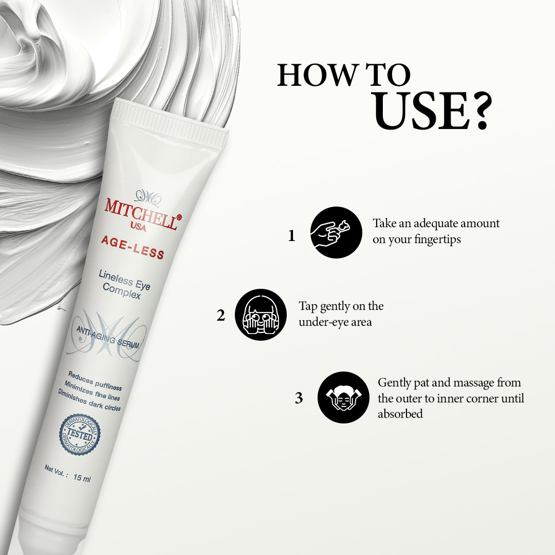 AGE-LESS Under Eye Serum For Dark Circles - Lineless Eye Complex 15ml