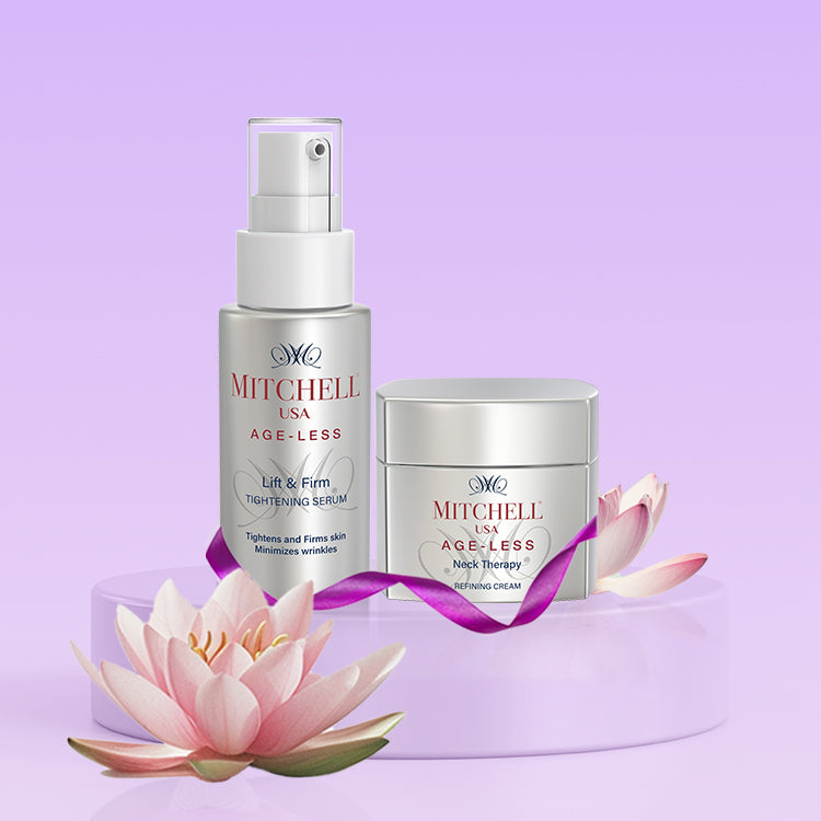 Mitchell USA Age-Less Neck Therapy cream and Lift &amp; Firm serum Combo pack (50gm + 30ml)