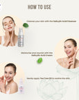AGE-LESS Acne + Anti-Aging Regimen (Cleanser + Cream + Tea Tree Oil) (50ml + 50ml + 6ml)