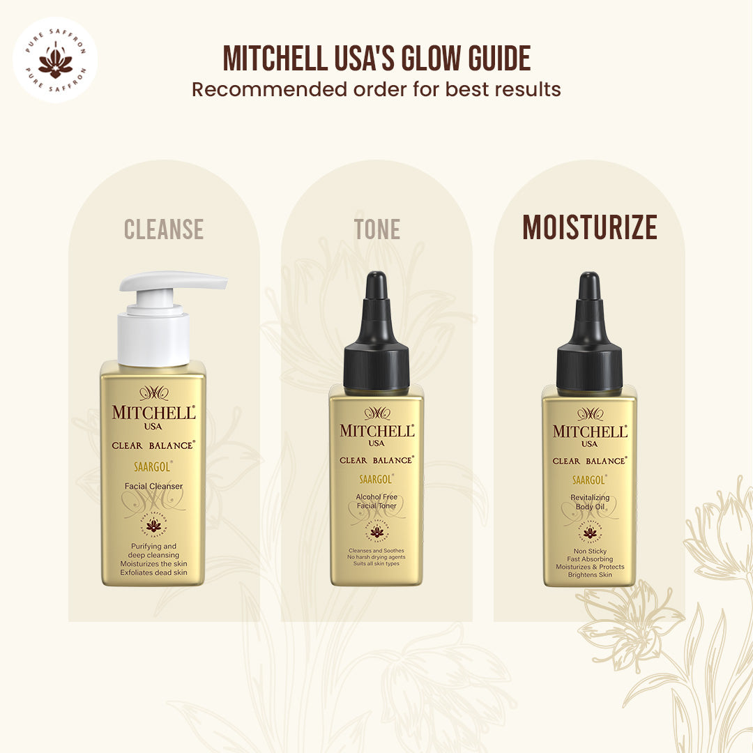 How to use Clear Balance Revitalizing Body Oil – apply generously to mildly damp skin