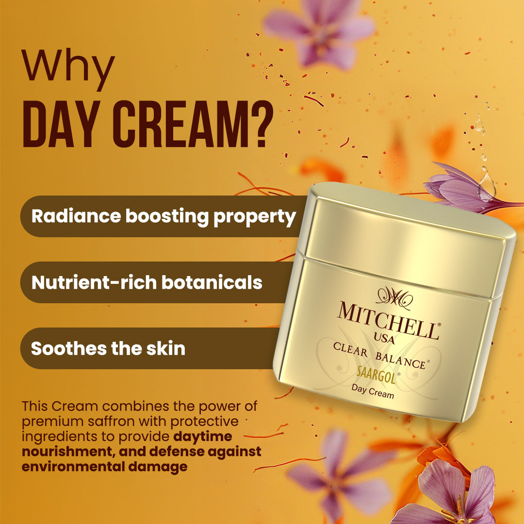 Clear Balance SAFFRON Day Cream (50gm) – Mitchell USA