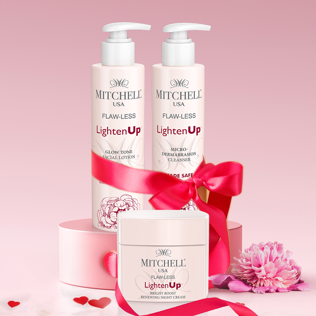 LightenUp Cleanser-Glow Tone Lotion-Anti-Pigmentation Night Cream
