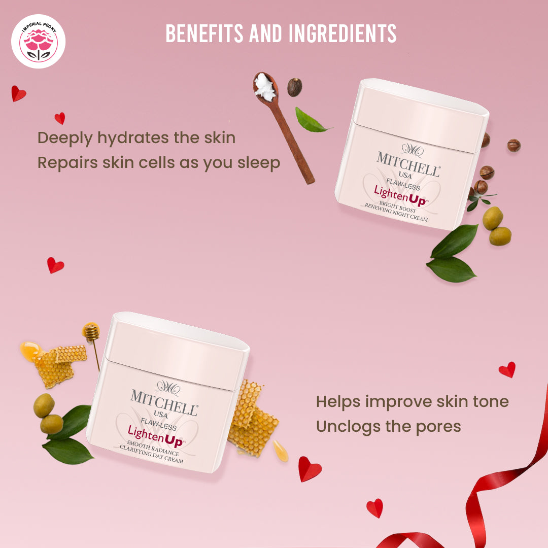 Best skin care set for dry skin- LightenUp Day & Night Cream Duo