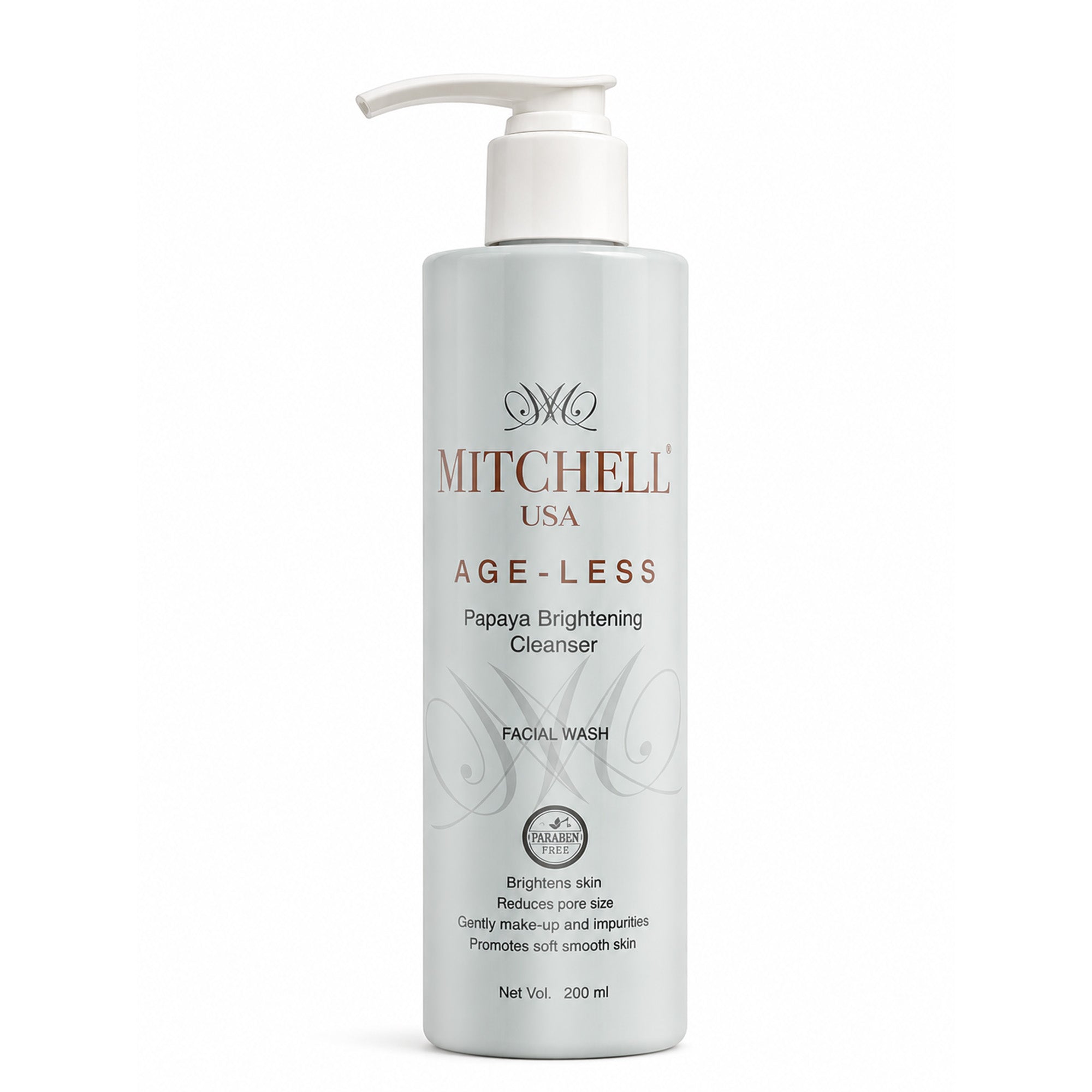 AGE-LESS Papaya Brightening Cleanser - Natural Anti-aging Face Wash (100ml / 200ml)