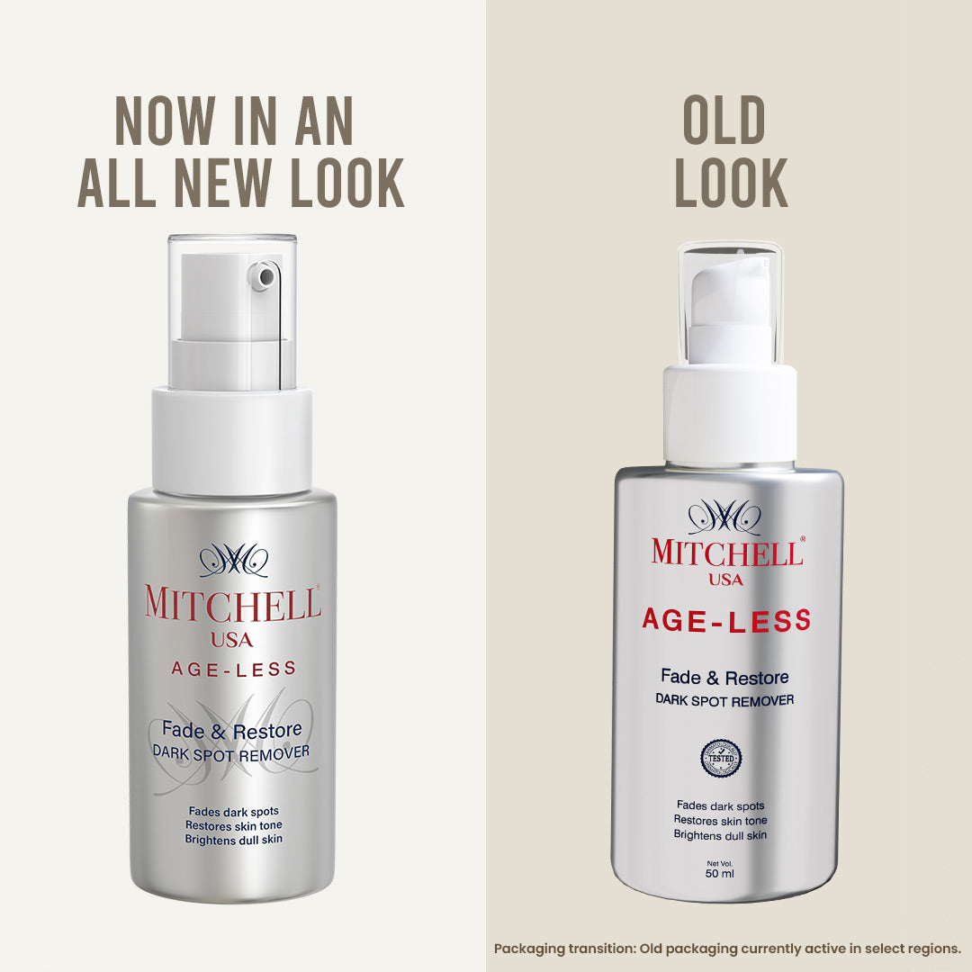  Exfoliates and fades age spots for a smoother, clearer complexion- Mitchell USA - new look &amp; old look