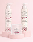 Exclusive Skincare Combo: Mitchell USA LightenUp Cleanser, Glow Tone Lotion, Night Cream - Radiant Skin Regimen