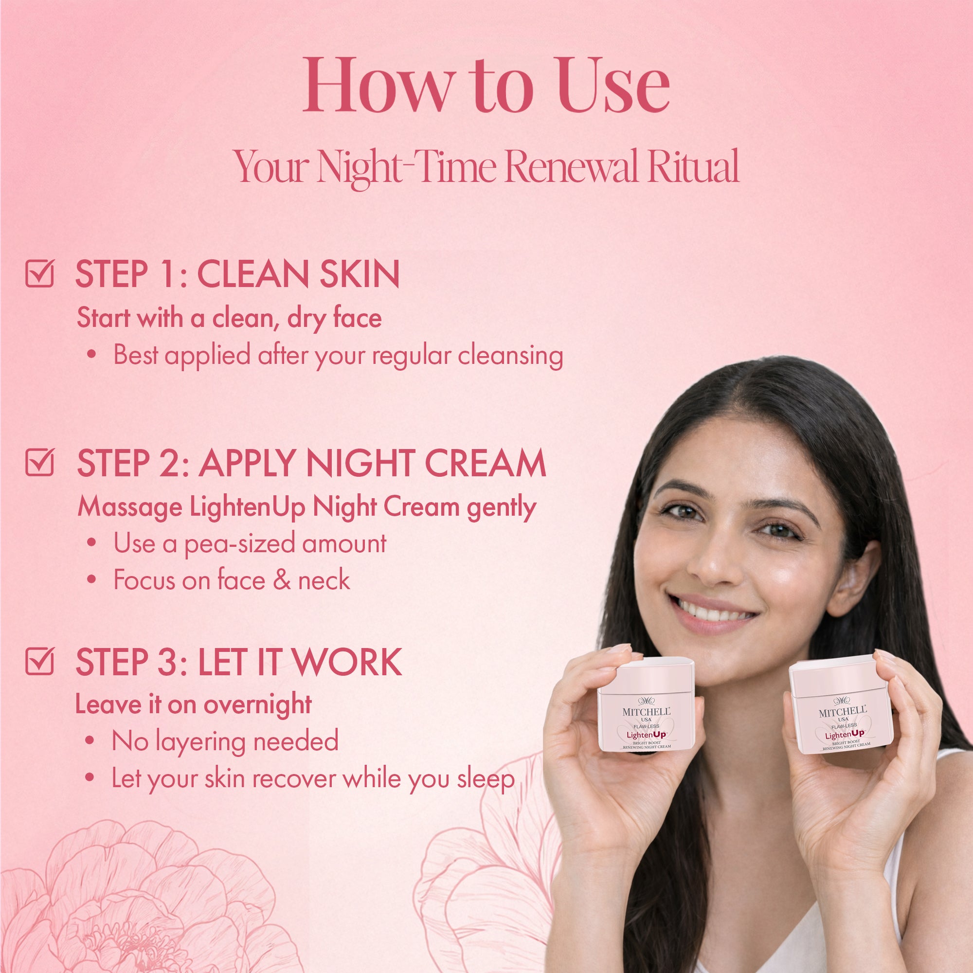 Night Renewal: LightenUp Night Cream Duo