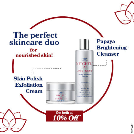 Skin Polish Exfoliating Cream (50g) + Papaya Brightening Cleanser (200 ml)