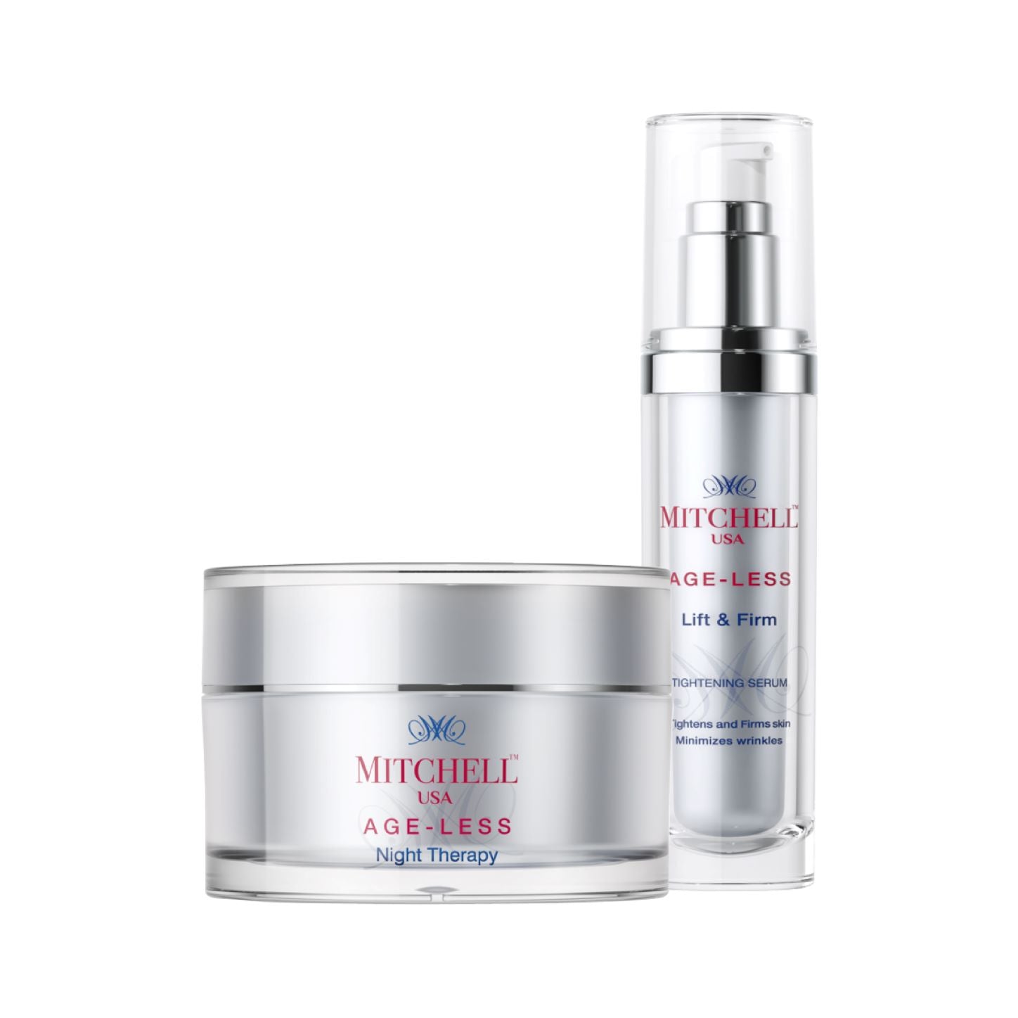 Lift &amp;amp; Firm - Best Face Tightening Serum (30ml) +  Night Therapy - Anti-Wrinkle Cream (50g)