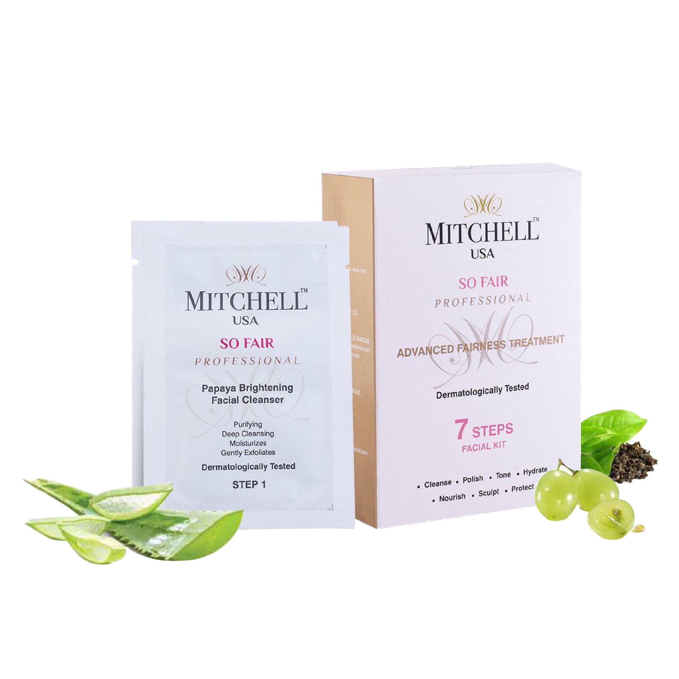 Mitchell USA So Fair Professional 7-Steps Facial Kit - radiant, glowing skin